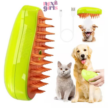 CEPILLO A VAPOR PARA MASCOTAS 3 EN 1